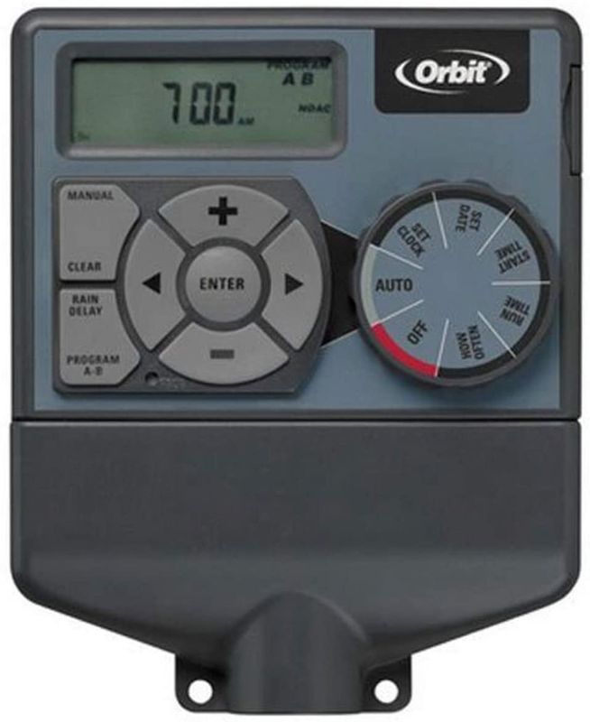 Photo 1 of Orbit 57876 Indoor Dual 6-Station Timer for Sprinkler Control for Outdoor Underground Sprinkler System
