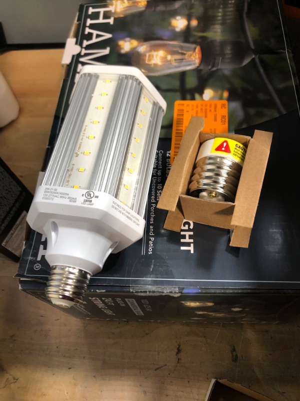 Photo 2 of 300-Watt Equivalent Corn Cob High Lumen Daylight (5000K) HID Utility LED Light Bulb (1-Bulb)
