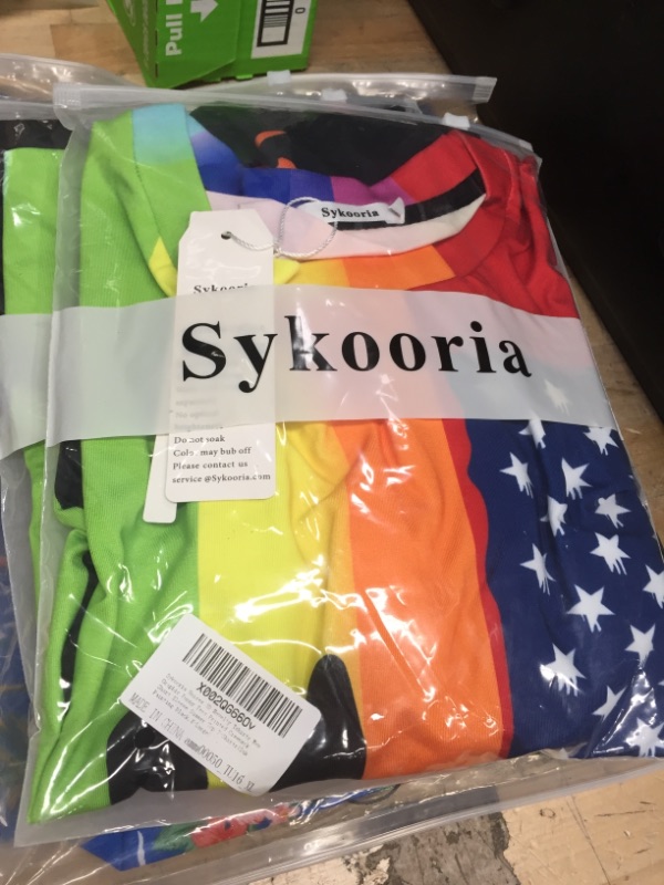 Photo 2 of Sykooria Unisex 3D Novelty Tshirts Men Graphic Funny Tees Printed Crewneck Short Sleeve Summer Top T-Shirts-XL