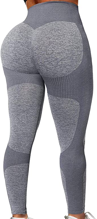 Photo 1 of JUNMOUYI Seamless Leggings Butt Lifting Tummy Control Workout Yoga Pants for Women High Waisted Gym Outfit Tights Size Small 
