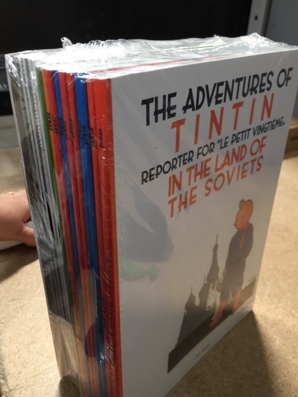 Photo 2 of [Original U.S. Edition, 23 Books Set] The Adventure Of Tintin - Collection Set of All Original 23 Full Sized Titles by Little, Brown and Co Comic Books Strip Series Unknown Binding
