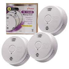 Photo 1 of 10-Year Worry-Free Sealed Battery Combination Smoke and Carbon Monoxide Detector with Voice Alarm (3-Pack)
