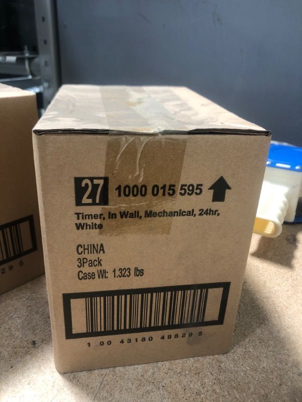 Photo 1 of **PACK OF 3**
15 Amp 24-Hour Indoor In-Wall Mechanical Timer Switch
