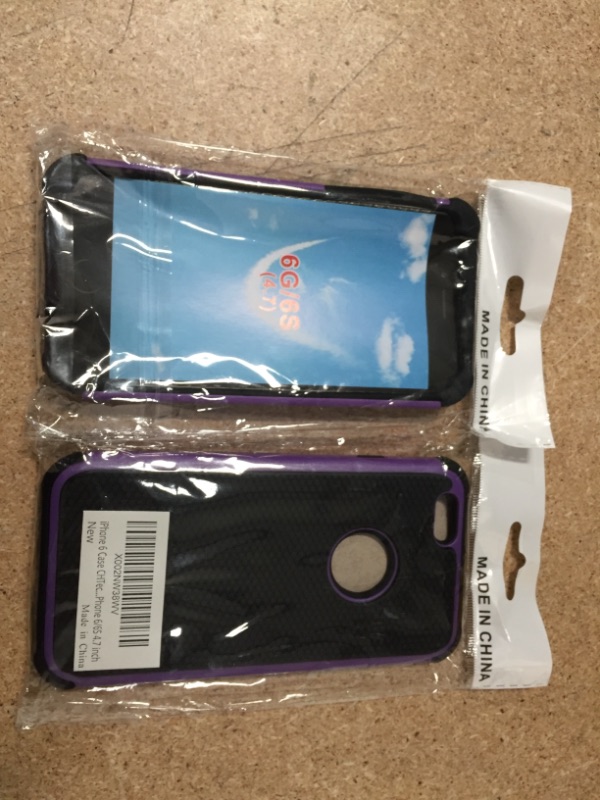 Photo 2 of **SET OF 2**
iPhone 6 Case CHTech Shockproof Purple Case for Apple iPhone 6/6S 4.7 inch
