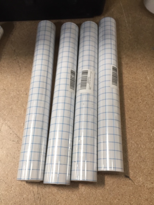 Photo 2 of **SET OF 4**
12" x 16' Transfer Tape Roll, Blue Mesh Heat Transfer Vinyl, Transfer Tape for Vinyl for Walls, Decorations, Silhouettes, Guest Shows, Windows and Decals
