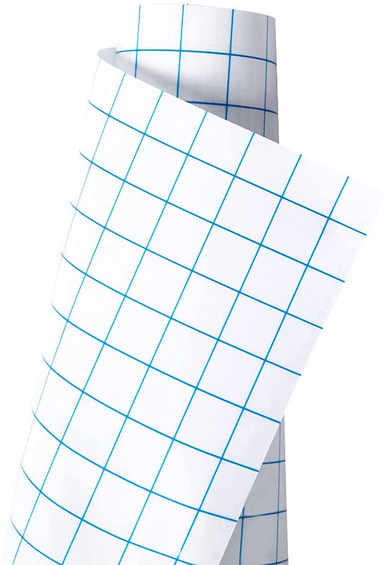 Photo 1 of **SET OF 4**
12" x 16' Transfer Tape Roll, Blue Mesh Heat Transfer Vinyl, Transfer Tape for Vinyl for Walls, Decorations, Silhouettes, Guest Shows, Windows and Decals
