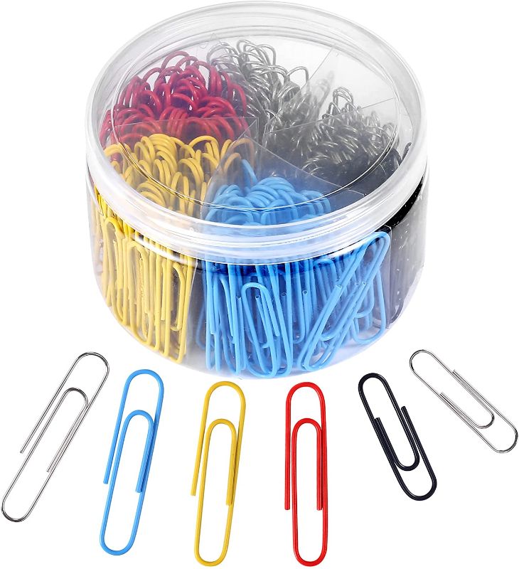 Photo 1 of **PACK OF 2**
Paper Clips, Large and Small Paper Clips, Color Coated Paper Clips, Durable and Rustproof Paperclips, Office Paper Clamp,Fasteners,Clamps & Rings,Clips
