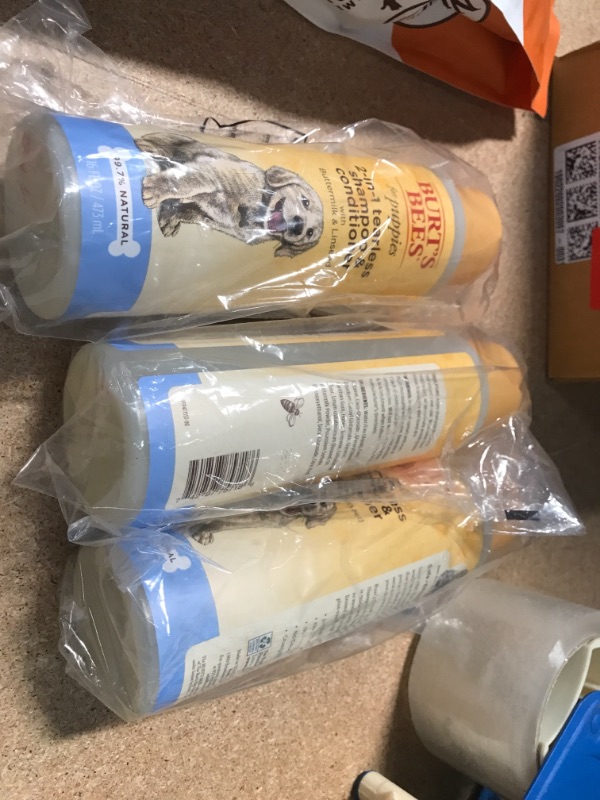 Photo 2 of **PACK OF 3**
Burt's Bees Natural Pet Care Tearless 2 in 1 Puppy Shampoo and Conditioner with Buttermilk and Linseed Oil, 16 oz.