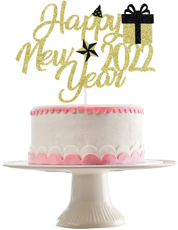 Photo 1 of **BUNDLE OF 34** SOLD AS IS, NON-REFUNDABLE
Happy New Year 2022 Cake Topper Gold Glitter, Happy New Year Decorations 2022, New Years Eve Party Supplies 2022, Happy New Year Cake Topper,2022 New Years Cake Topper Decor
