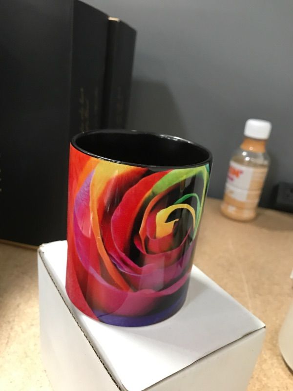 Photo 2 of **GENERAL POST**NO STOCK PHOTO
 Multi Colored Rose Coffee Mugs for Women Ceramic Tea Cup Birthday Mother's Day Gift