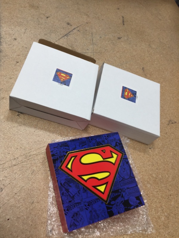 Photo 1 of **SET OF 2**
Spoontiques Superman Box Sign, Blue
