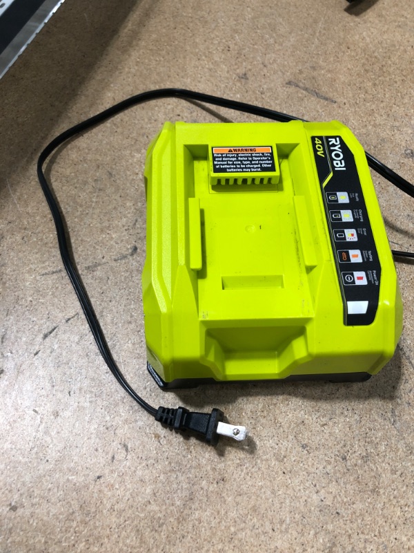 Photo 2 of RYOBI
40V Lithium-Ion Rapid Charger