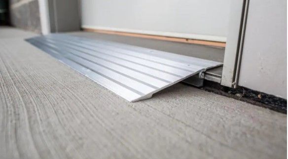 Photo 1 of **INCOMPLETE**
TRANSITIONS Aluminum Threshold Ramp 6.5 in. L x 34 in. W x 1 in. H
