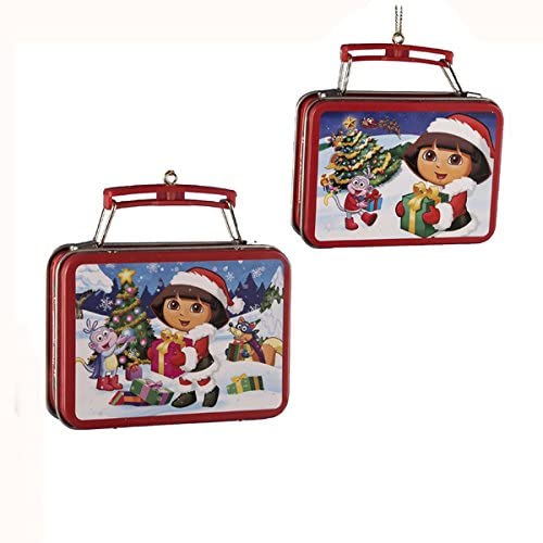 Photo 1 of **SET OF 3**
Kurt Adler 3.18" Dora Miniature Tin Lunch Box Ornament.
