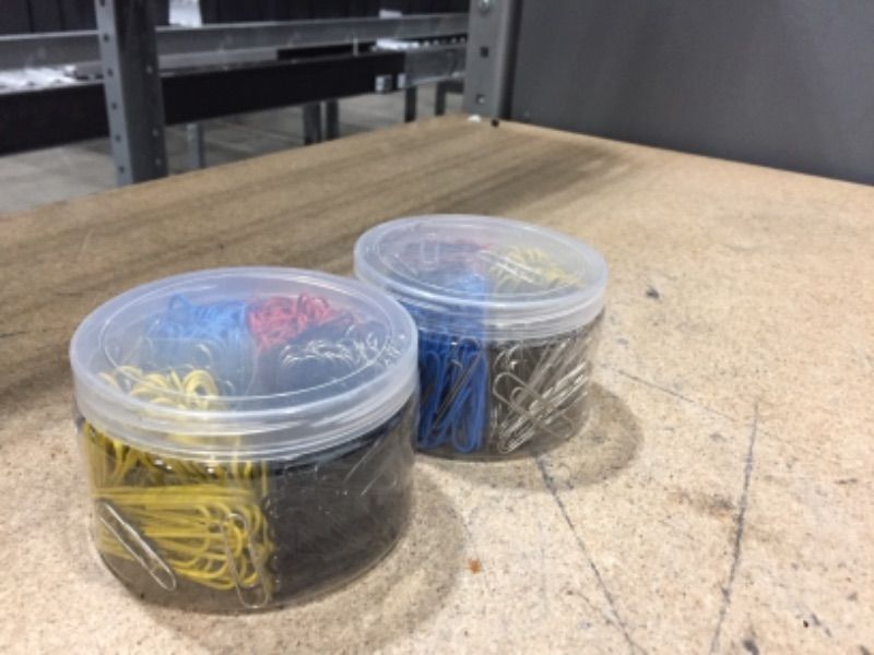 Photo 1 of **SET OF 2**
Paper Clips, Large and Small Paper Clips, Color Coated Paper Clips, Durable and Rustproof Paperclips, Office Paper Clamp,Fasteners,Clamps & Rings,Clips