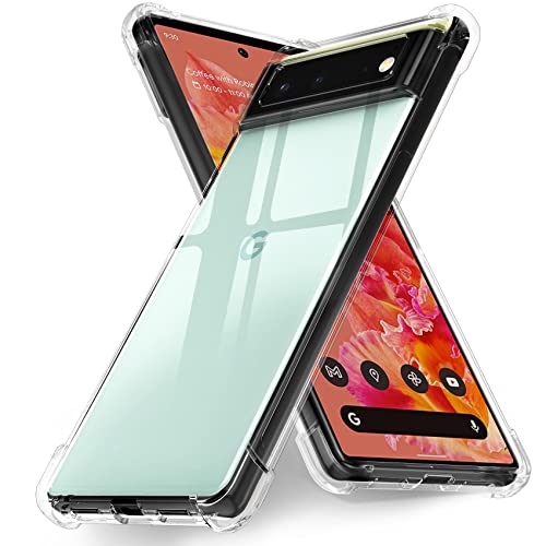 Photo 1 of **SET OF 2**
Ferilinso Designed for Google Pixel 6 5G Case, Shockproof Protective Phone Case Slim Cover, Military Grade Protection, 10X Anti-Yellowing, Max Airbag Drop Protection, Clear
