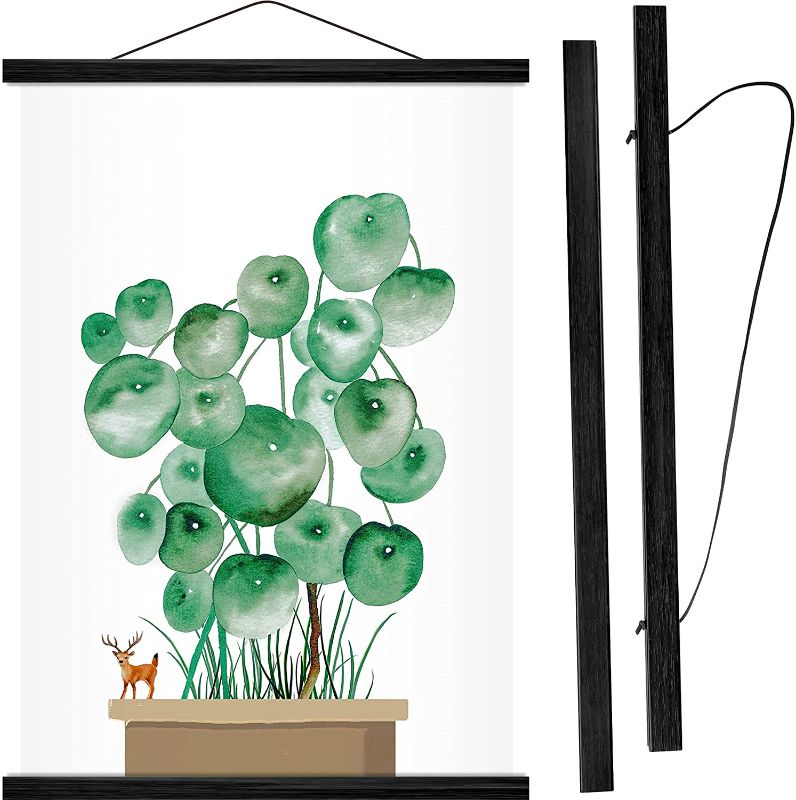 Photo 1 of **SET OF 2**
Magnetic Poster Hanger Frame with 17x24 Print Canvas Artwork ,17x20 17x22 16x24 Wooden Poster Frame Paper Map Print Artwork Photo Hanging Scrolls Kit 