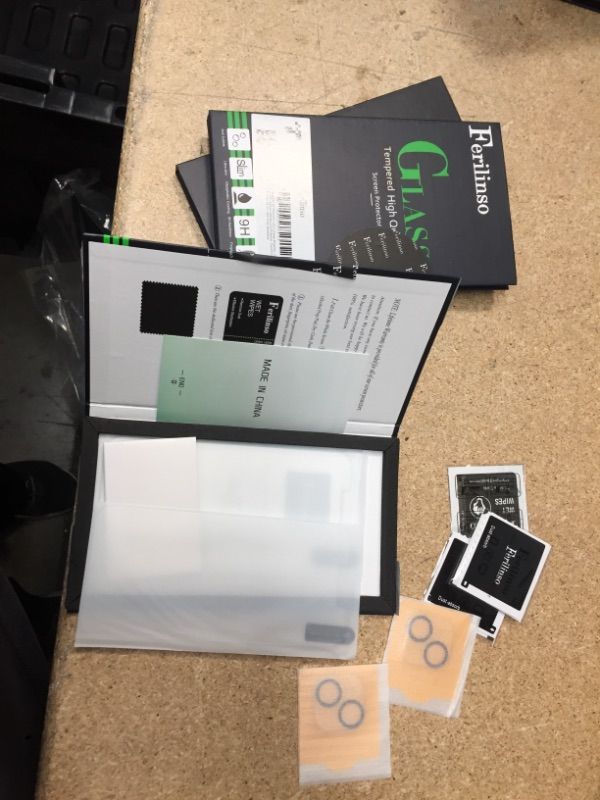 Photo 1 of **SET OF 3**
Ferilinso Designed for iPhone 13 Screen Protector, 3 Pack HD Tempered Glass with 2 Pack Camera Lens Protector, Case Friendly, 9H Hardness, Bubble Free, 5G 6.1 Inch, Easy Installation