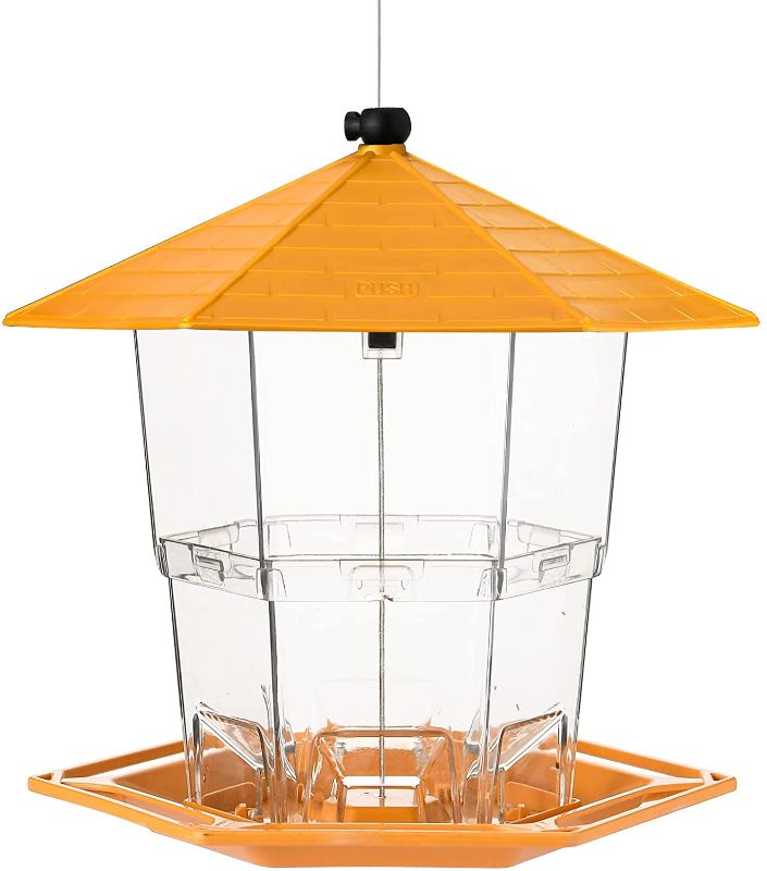 Photo 1 of **SET OF 3**
Jealoeur Bird Feeders for Outside Bird Feeder Wild Bird Seed for Outside Feeders, Squirrel Proof Bird Feeders for Outside and Garden Decoration Yard for Bird Watchers (Yellow Gold)
