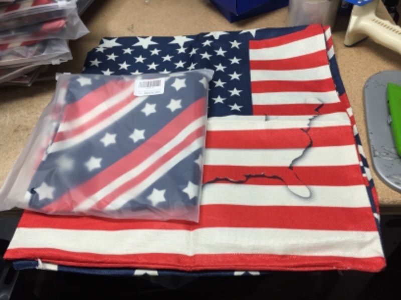 Photo 1 of **SET OF 2**
4th July Independence Day Pillow Covers, American Flag Pillowcases and Statue of Liberty/Patriotic Stars and Stripes?for sofa bedroom home outdoor Decoration (Linen,Double-sided Printed?18x18 Inches)