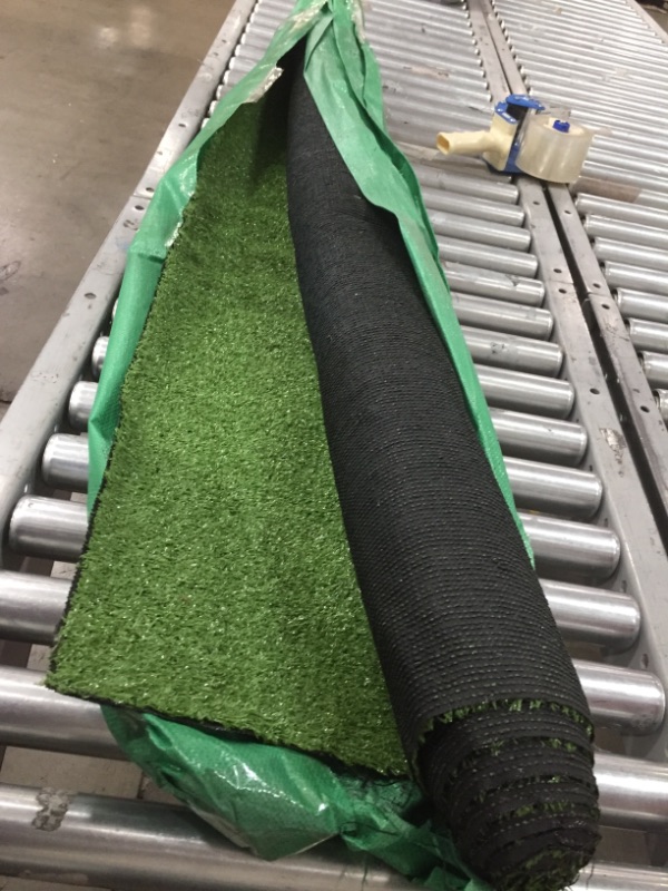 Photo 2 of  Artificial Grass Lawn Turf 5 FT x 8 FT(40 Square FT) 0.8inch Realistic Synthetic Grass Mat, Indoor Outdoor Garden Lawn Landscape for Pets,Fake Faux Grass Rug with Drainage Holes
