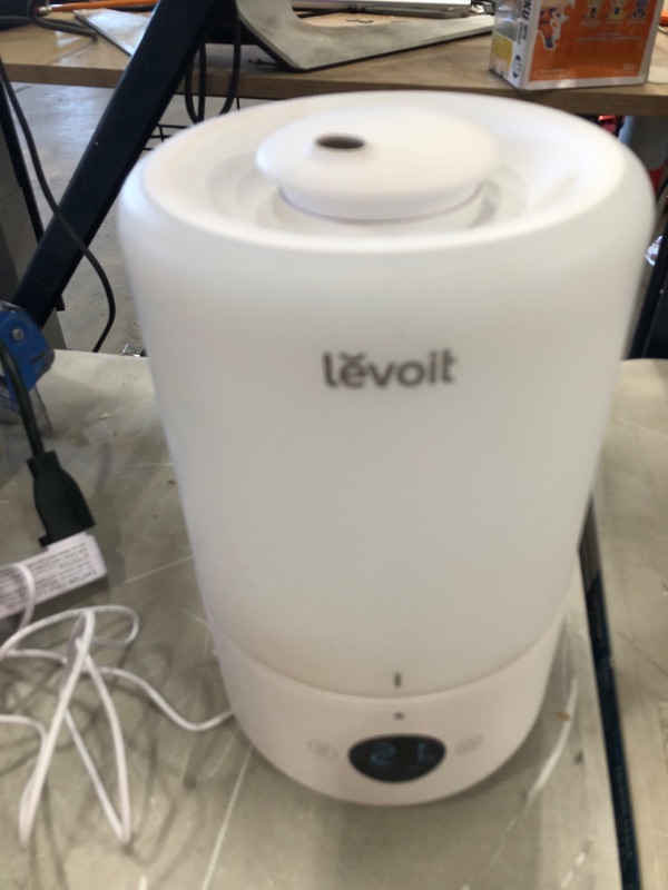 Photo 3 of LEVOIT Humidifiers for Bedroom, Cool Mist Top Fill for Baby Nursery Kids and Plants with Essential Oils, Ultrasonic, Smart Control with Constant Humidity, Super Quiet, Easy Clean, BPA Free, 3L, White