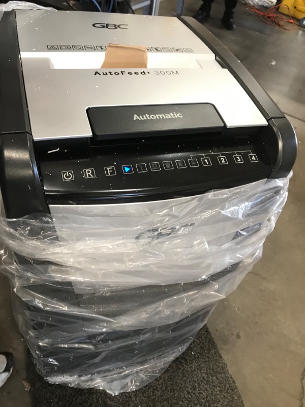 Photo 1 of GBC AutoFeed+ 300M 300-Sheet Micro Cut High-Security Shredder (WSM1757609)