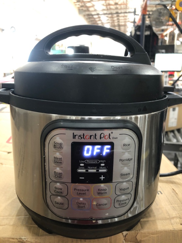 Photo 1 of ***USED***
Instant Pot Duo Mini 3 Qt 7-in-1 Multi- Use Programmable Pressure Cooker, Slow Cooker, Rice Cooker, Steamer, Sauté, Yogurt Maker and Warmer