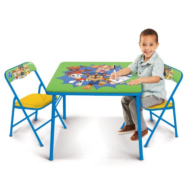 Photo 1 of **MISSING CHAIR***
Paw Patrol Kids Erasable Activity Table Includes 2 Chairs with Safety Lock, Non Skid Rubber Feet & Padded Seats (Green/Yellow)
