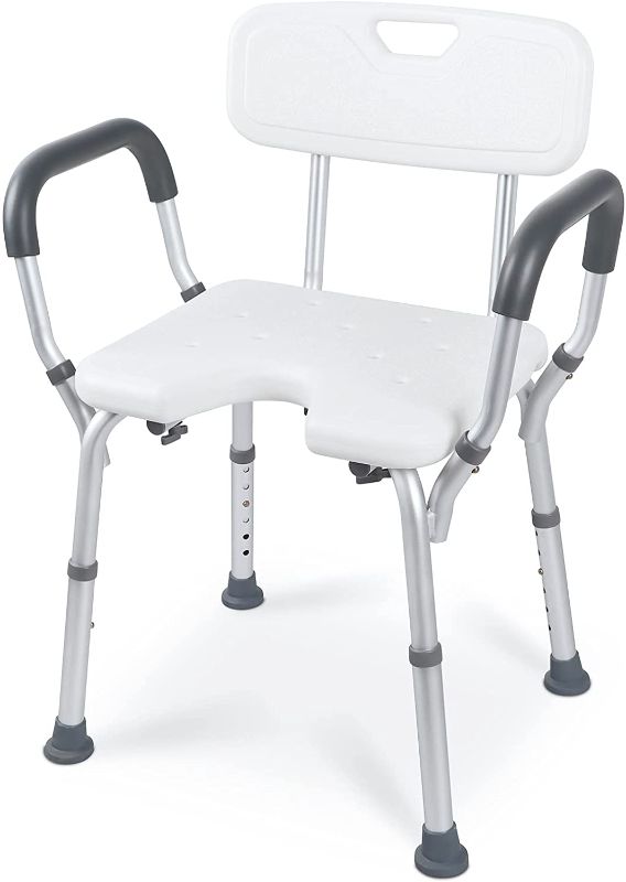 Photo 1 of ***OPEN BOX***
Shower Bath Chair Tool-Free Assembly Spa Bathtub Shower Lift Chair, Portable Bath Seat, Adjustable Shower Bench, White Bathtub Lift Chair with Arms… (1)