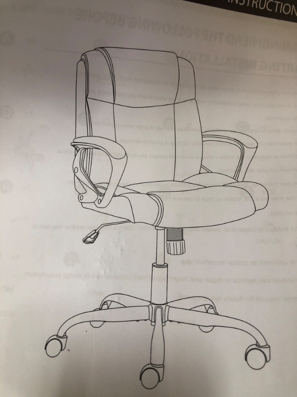 Photo 1 of ***PARTS ONLY***, ***INCOMPLETE***, ***DAMAGED***
EXECUTIVE COMPUTER CHAIR.