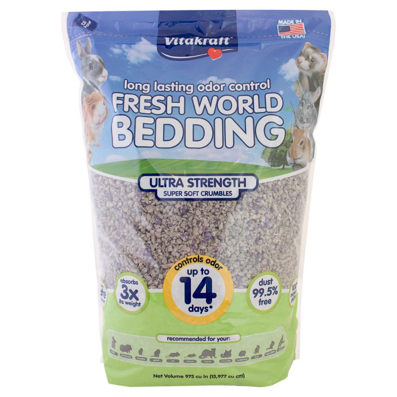 Photo 2 of Ware Critter Scatterless Lock-N-Litter Pan Regular & Vitakraft Fresh World Bedding Ultra Strength Rabbit Bedding Combo
