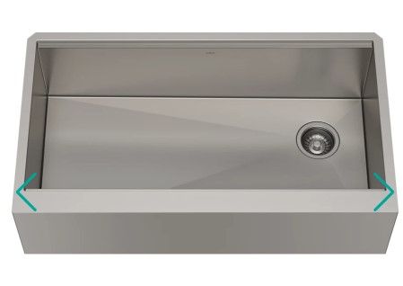 Photo 1 of ***DAMAGED***
Kraus Kore 36" Farmhouse Single Basin Stainless Steel Kitchen Sink