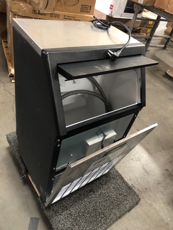 Photo 1 of Northair Commercial Ice Maker Machine, 145lbs Ice /24H Stainless Steel Free-Standing Ice Maker Machine with LCD Display, Ideal For Restaurant,Bar,Coffee Shop
