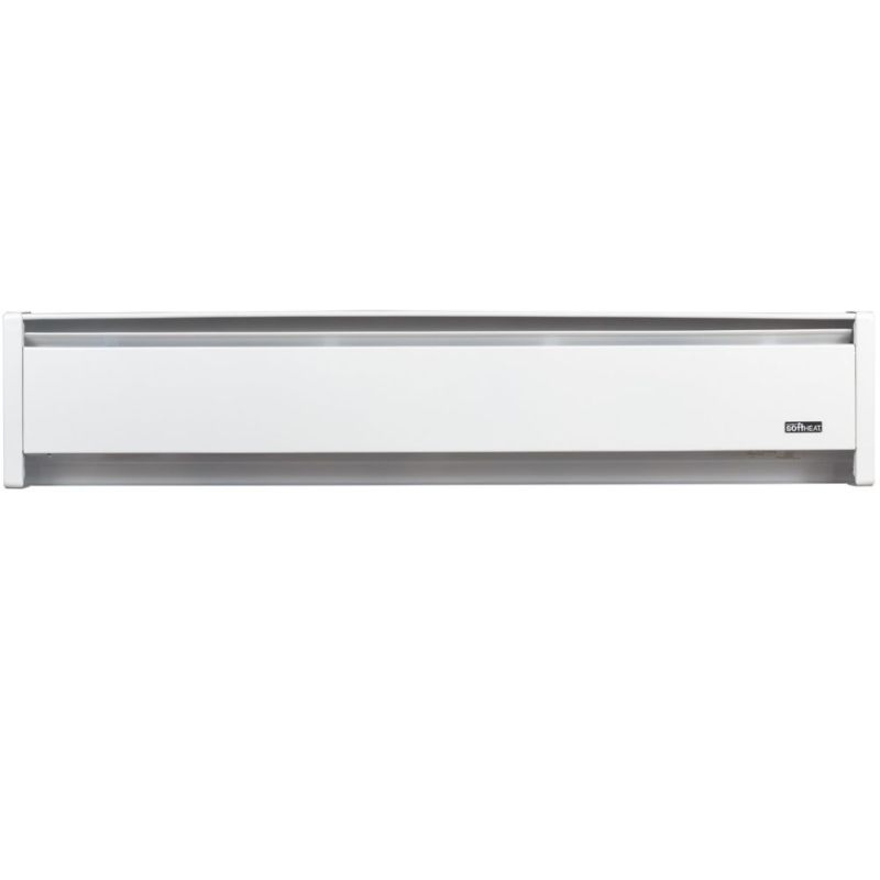 Photo 1 of Cadet SoftHeat 59 in. 1000-Watt 120-Volt Hydronic Electric Baseboard Heater, White
