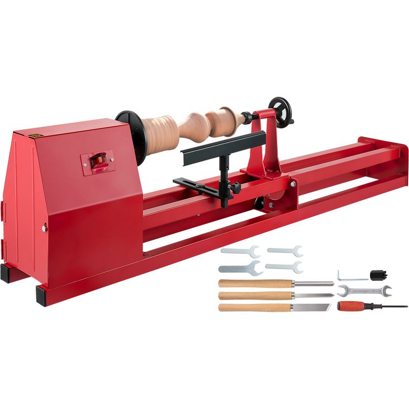 Photo 1 of ***DIRTY*** VEVOR Wood Lathe 14" x 40" Power Wood Turning Lathe 400W 4 Speed Benchtop
