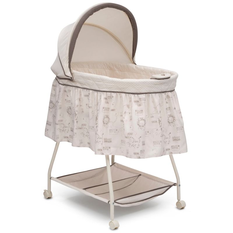 Photo 1 of ***FACTORY WRAPPED, OPENED FOR PICTURE*** *** Delta Children Deluxe Sweet Beginnings Bedside Bassinet - Portable Crib with Lights and Sounds, Playtime Jungle
