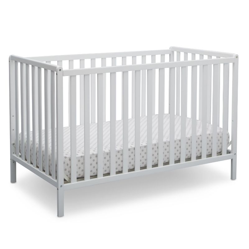 Photo 1 of Delta Children Heartland 4-in-1 Convertible Crib, Bianca White
