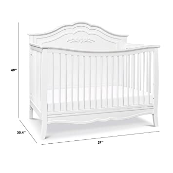 Photo 1 of DaVinci Fiona 4-in-1 Convertible Crib in White, Greenguard Gold Certified
