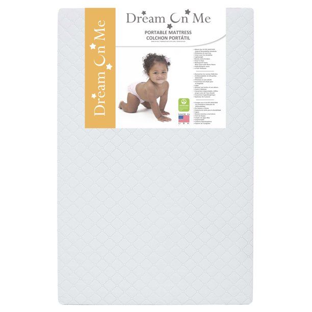 Photo 1 of Dream On Me Holly 3” Mini / Portable Waterproof Fiber Crib Mattress
