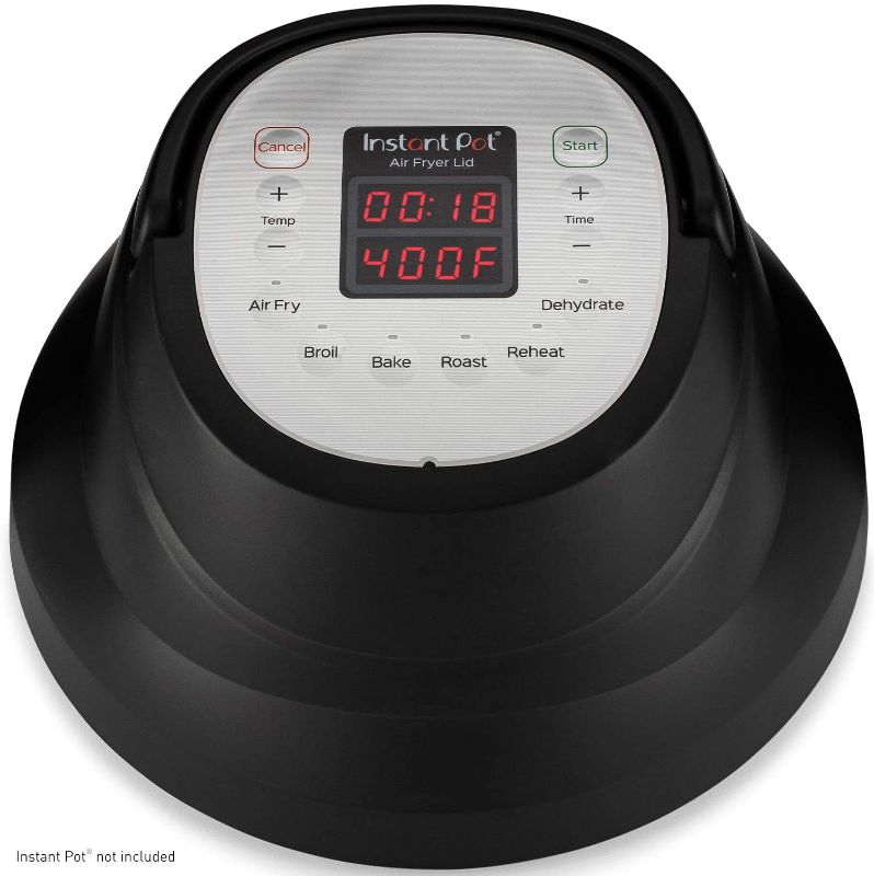 Photo 1 of Instant Pot Air Fryer Lid 6 in 1, No Pressure Cooking Functionality, 6 Qt, 1500 W *parts Only * lid won't turn on 