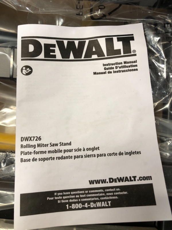 Photo 4 of DeWALT DWX726 - Rolling Miter Saw Stand
