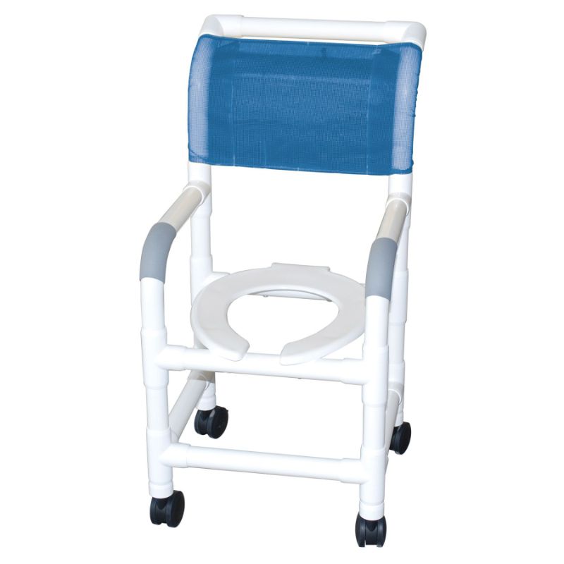 Photo 1 of **Similar to Image** Shower chair 15" small adult or pediatric needs twin casters open front seat
