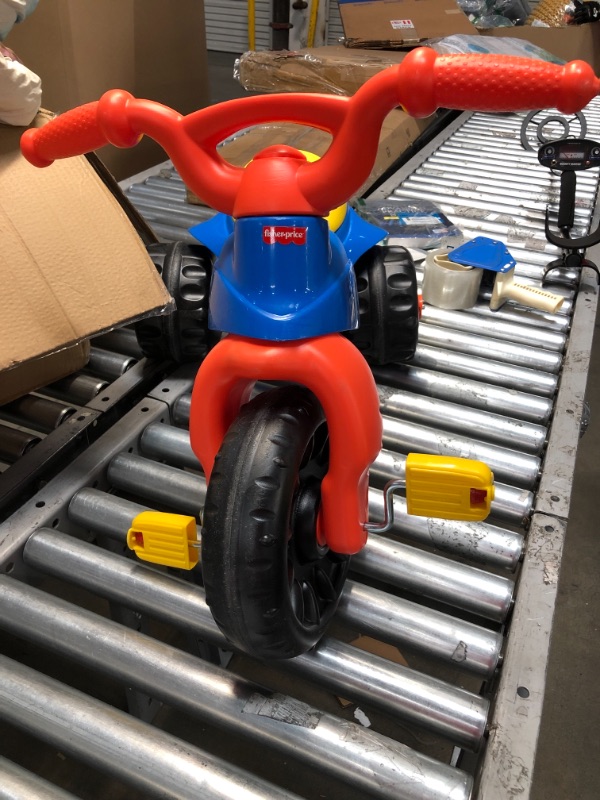 Photo 2 of Fisher-Price Hot Wheels Tough Trike, Sturdy Ride-on Tricycle with Hot Wheels Colors and Graphics for Toddlers and Preschool Kids Ages 2-5 Years
