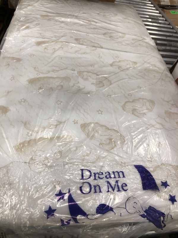 Photo 2 of Dream on Me Twilight 5 in. 80 Coil Spring Crib and Toddler Bed Mattress
