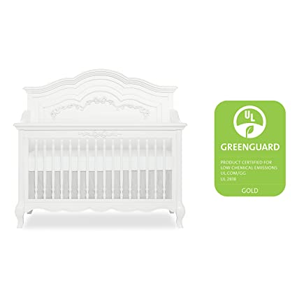 Photo 1 of Evolur Aurora 5-in-1 Convertible Crib,DARK PINK, Greenguard Gold Certified
