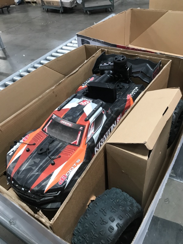 Photo 2 of (NOT COMPLETE) ARRMA RC Truck 1/5 KRATON 4X4 8S BLX Brushless Speed Monster Truck RTR (Ready-to-Run), Orange, ARA110002T2
