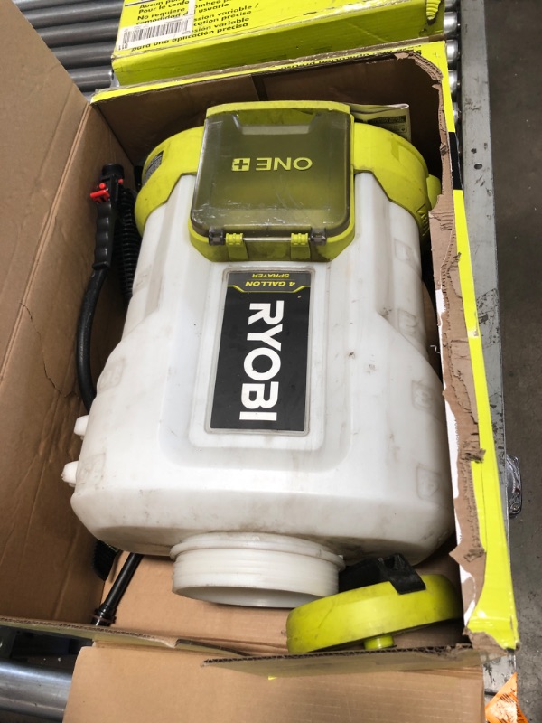 Photo 2 of ***DIRTY*** RYOBI ONE+ 18V Cordless Battery 4 Gal. Backpack Chemical Sprayer 