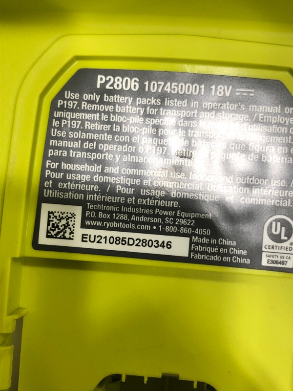 Photo 4 of ***DIRTY*** RYOBI ONE+ 18V Cordless Battery 4 Gal. Backpack Chemical Sprayer 