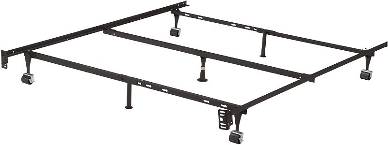 Photo 1 of ***PARTS ONLY*** Adjustable Metal Bed Frame with Center Support Rug Rollers and Locking Wheels for Queen/Full/Full XL/Twin/Twin XL Beds
